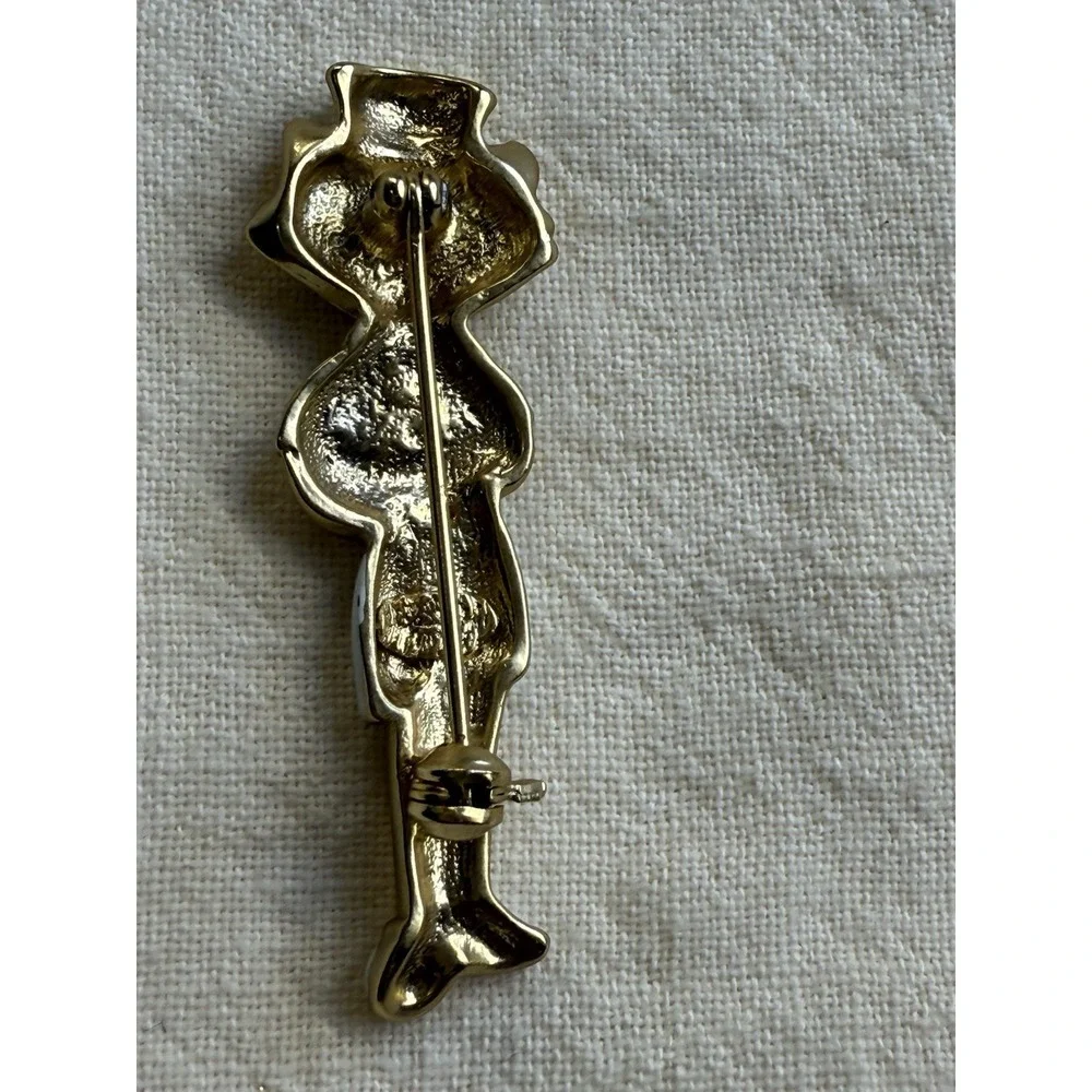 Danecraft Signed Figural Pin, Cat Nurse, Vintage Fun & Whimsical Brooch Retro
